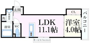 門戸厄神駅 徒歩6分 2階の物件間取画像